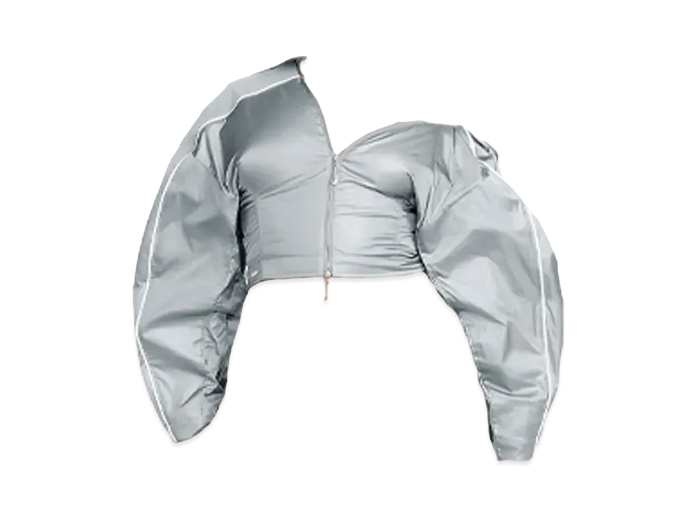 Nike x JACQUEMUS Short Asymmetrical Track Jacket "Sllver"