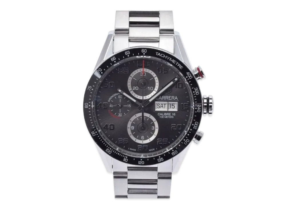 TAG Heuer Carrera Caliber 16 "Gray/Stainless Steel/Silver"