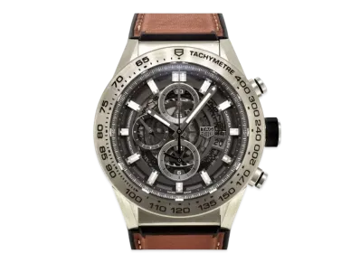 TAG Heuer Carrera Caliber Heuer 01 Chronograph Gray Phantom "Black/Stainless Steel"