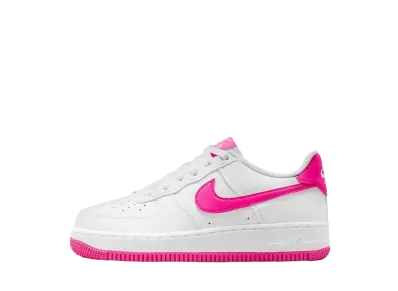 ナイキ GS エアフォース1 "ホワイト/レーザーフューシャ"