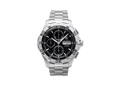 TAG Heuer Aquaracer Chronograph Day-Date "Black/Stainless Steel"