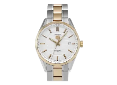 TAG Heuer Carrera Caliber 5 "Silver/Stainless Steel/Yellow Gold"