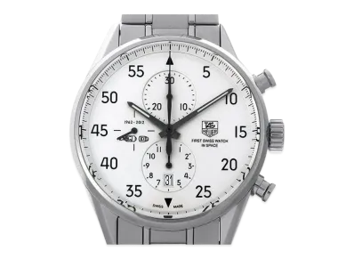 TAG Heuer Carrera 1887 Chronograph SpaceX "Silver/Stainless Steel"
