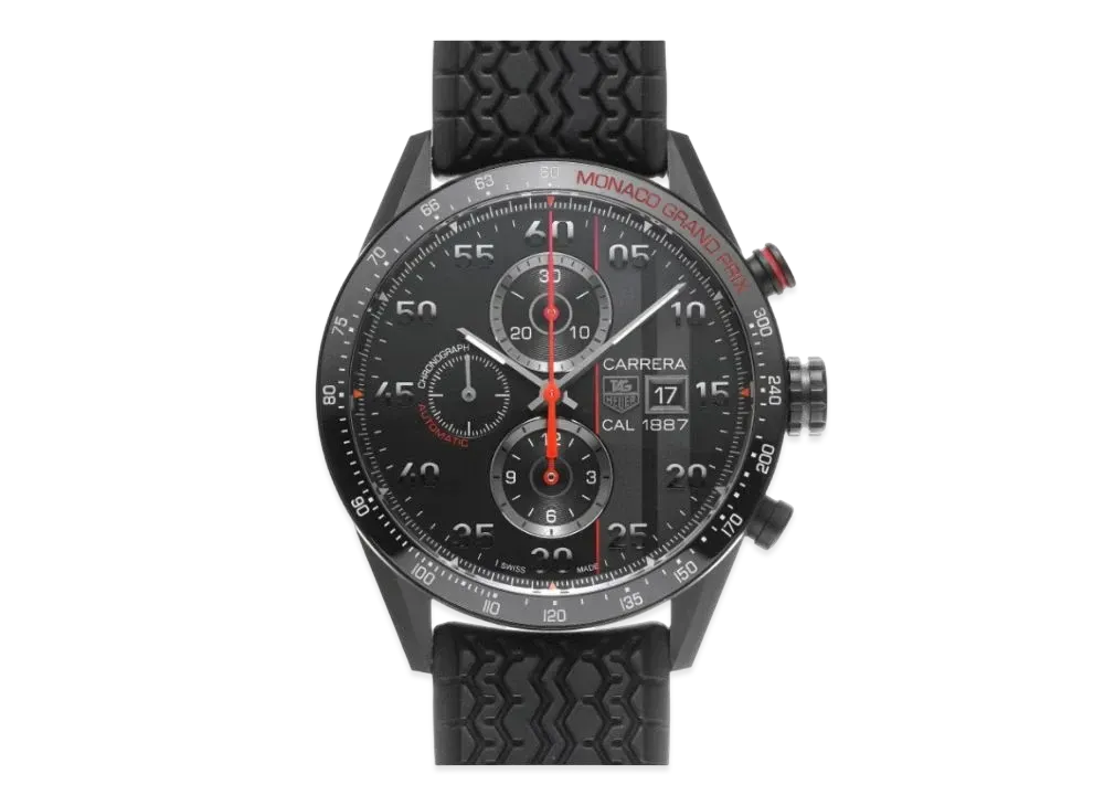 TAG Heuer Carrera Caliber 1887 Chronograph Monaco Grand Prix "Black/Titanium"