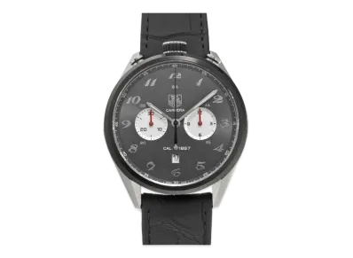 TAG Heuer Carrera Caliber 1887 Chronograph 100th "Gray/Silver/Stainless Steel/Black/Red"