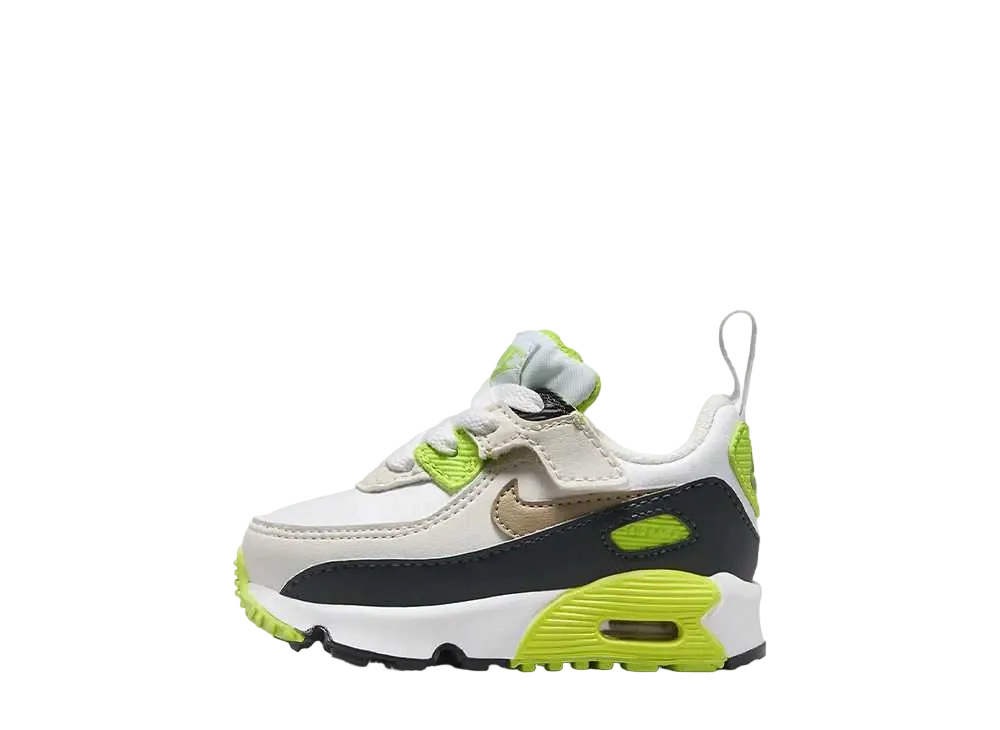 Nike TD Air Max 90 EasyOn "White/Cyber/Dark Smoke Grey/Khaki"