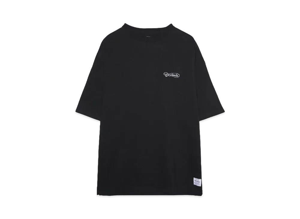 DEVILOCK DAIMLER EMBROIDERY BIG SILHOUETTE TEE "BLACK"