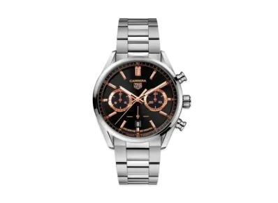 TAG Heuer Carrera Heuer 02 Chronograph Japan Exclusive "Black/Stainless Steel/Silver"