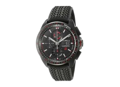 TAG Heuer Carrera Caliber 16 Chronograph Sena Limited "Black/Titanium"