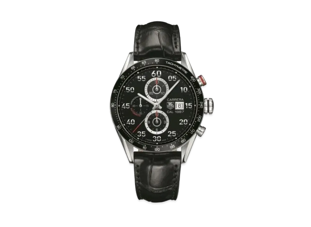 TAG Heuer Carrera Caliber 1887 Chronograph "Black/Stainless Steel"