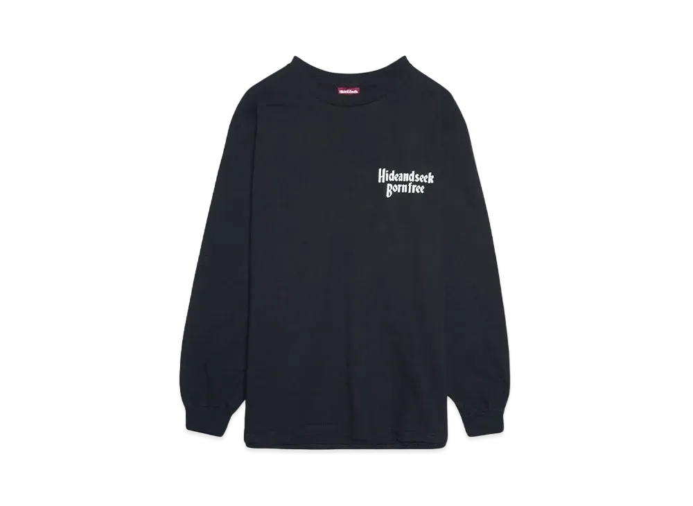 Hide and Seek Born Free L/S Tee(24aw) "BLACK"