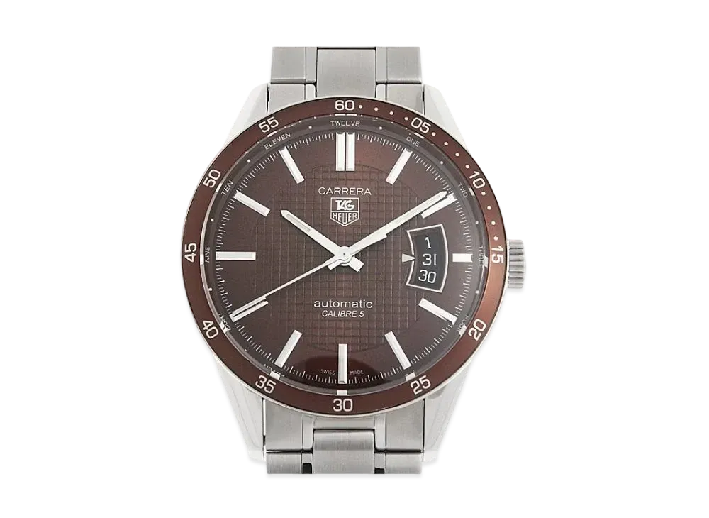 TAG Heuer Carrera Caliber 5 "Brown/Stainless Steel/Silver"