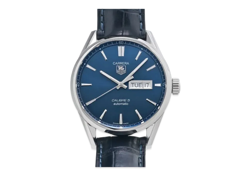 TAG Heuer Carrera Caliber 5 Day-Date "Blue/Stainless Steel"