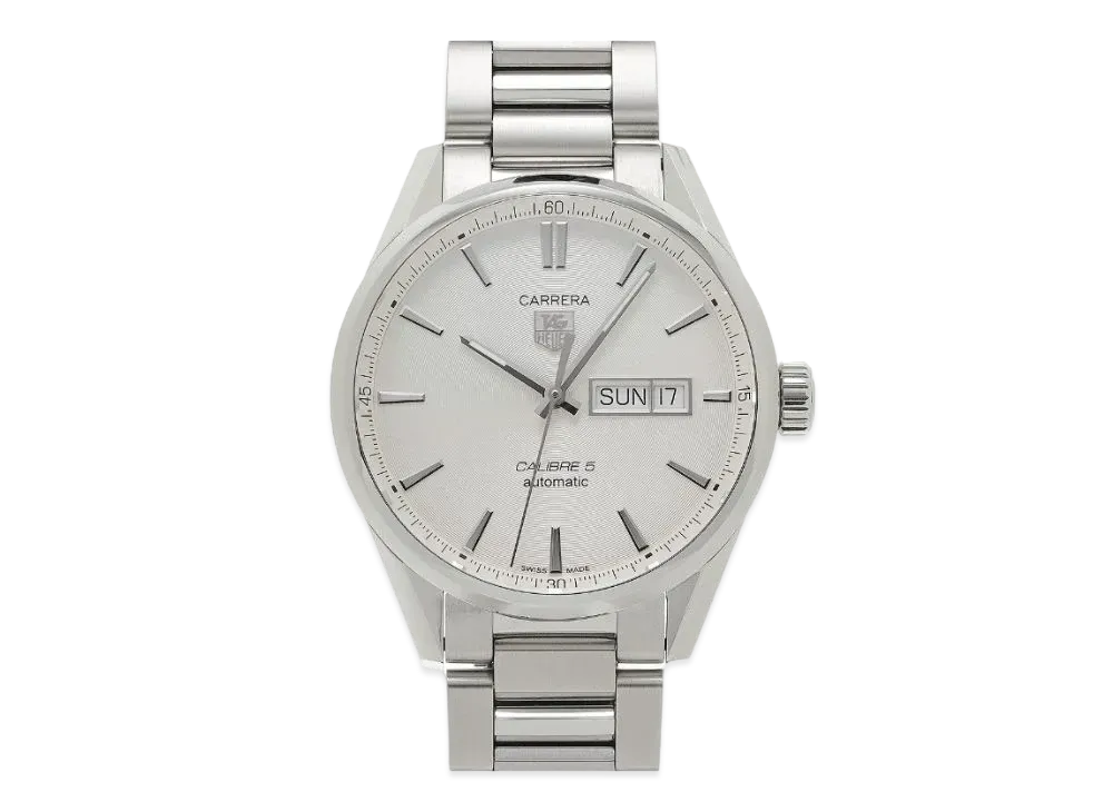 TAG Heuer Carrera Caliber 5 Day-Date "Gray/Stainless Steel/Silver"