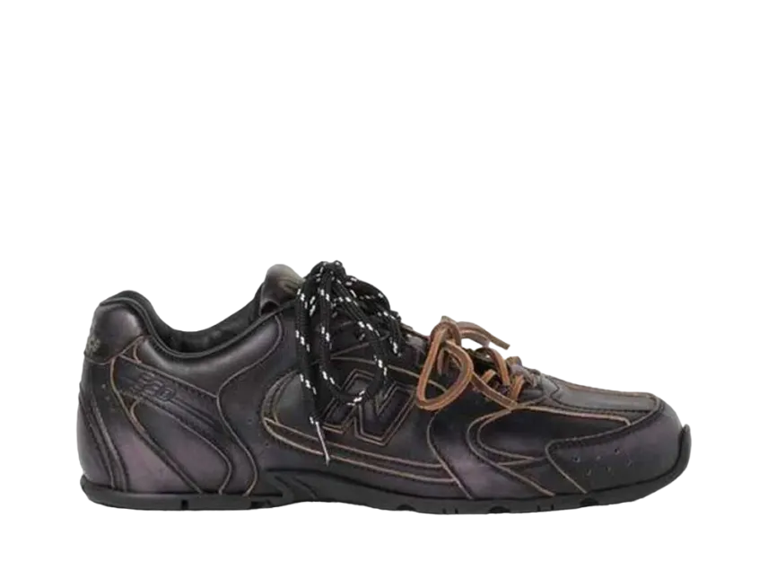 ミュウミュウ × ニューバランス ウィメンズ 530 SL レザー スニーカー "ブラック"