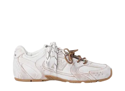 ミュウミュウ × ニューバランス ウィメンズ 530 SL レザー スニーカー "ホワイト"