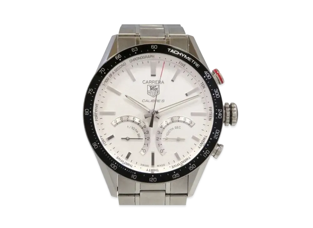 TAG Heuer Carrera Caliber S "White/Stainless Steel/Silver"