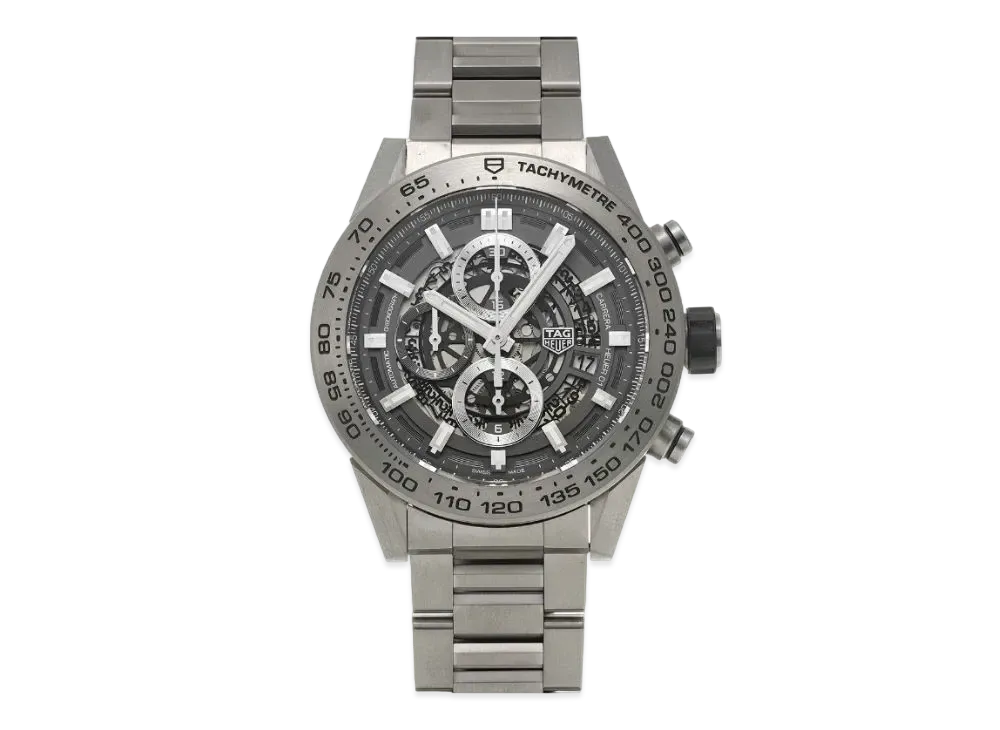TAG Heuer Carrera Caliber Heuer 01 Chronograph "Black/Titanium/Silver"