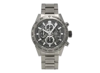 TAG Heuer Carrera Caliber Heuer 01 Chronograph "Black/Titanium/Silver"