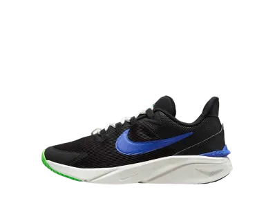 Nike GS Star Runner 4 "Black/Summit White/Green Strike/Racer Blue"