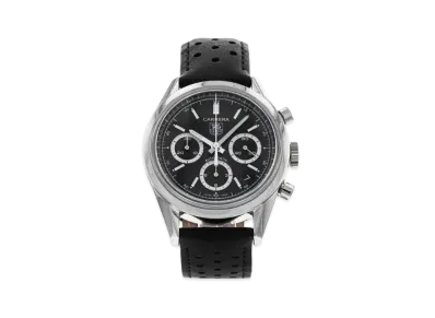 TAG Heuer Carrera Chronograph "Black/White/Stainless Steel/Black"