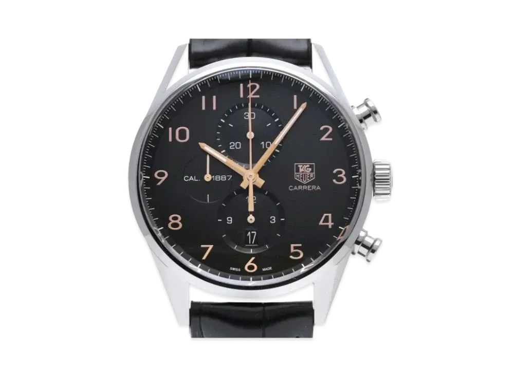 TAG Heuer Carrera Caliber 1887 Chronograph "Black/Stainless Steel"