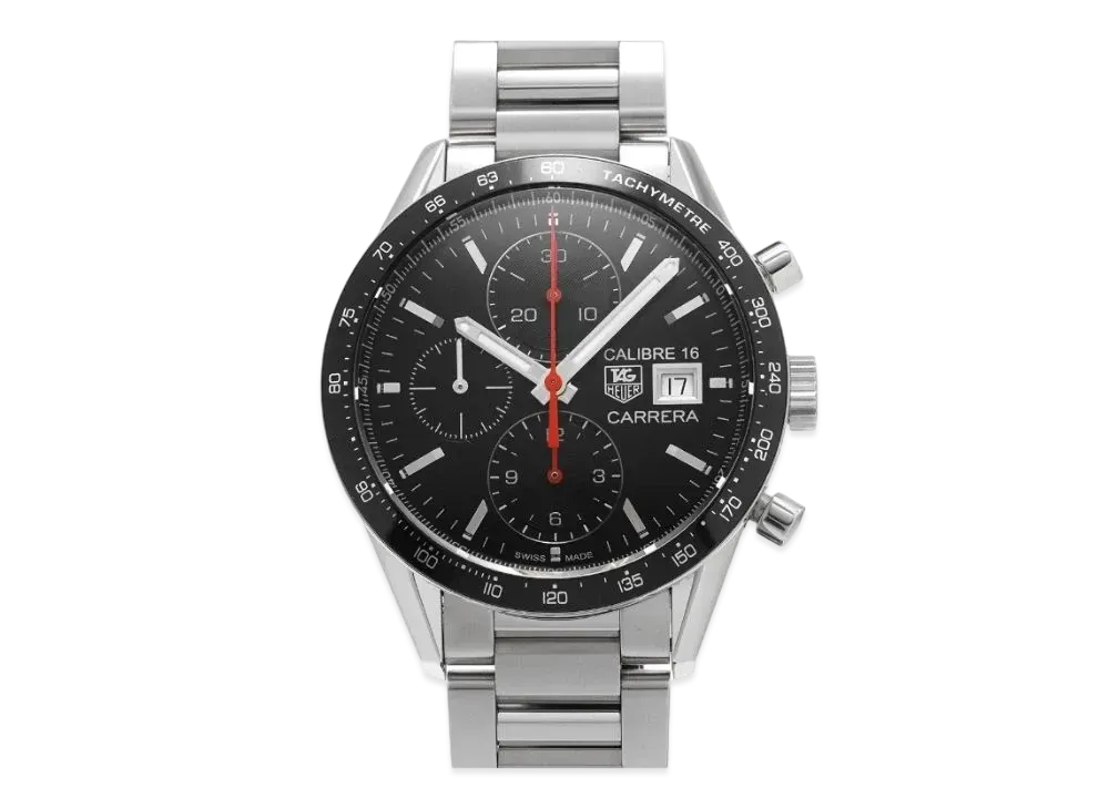 TAG Heuer Carrera Caliber 16 Chronograph "Black/Stainless Steel/Silver"