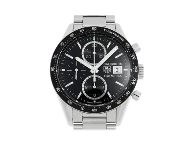 TAG Heuer Carrera Caliber 16 Chronograph "Black/Stainless Steel/Silver"