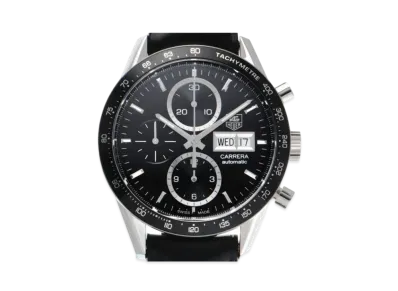 TAG Heuer Carrera Chronograph Caliber 16 Day-Date "Black/Stainless Steel"
