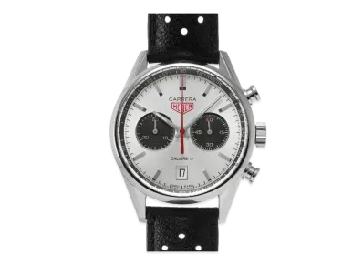 TAG Heuer Carrera Caliber 17 Chronograph Jack Heuer "Silver/Gray/Stainless Steel/Black/Red"