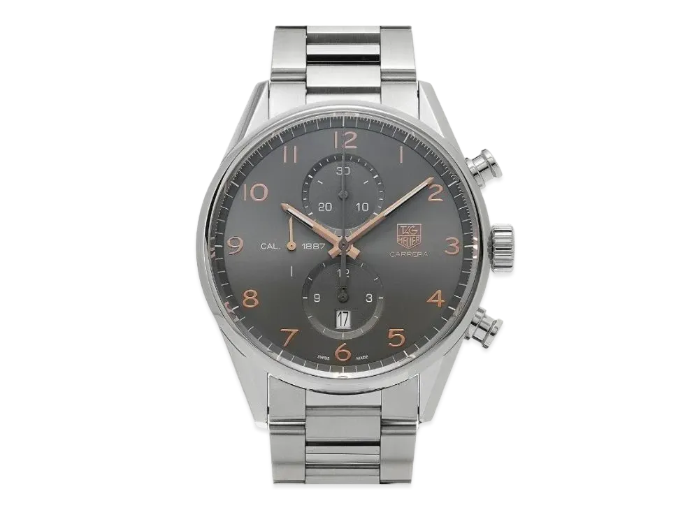 TAG Heuer Carrera Caliber 1887 Chronograph "Gray/Stainless Steel/Silver"