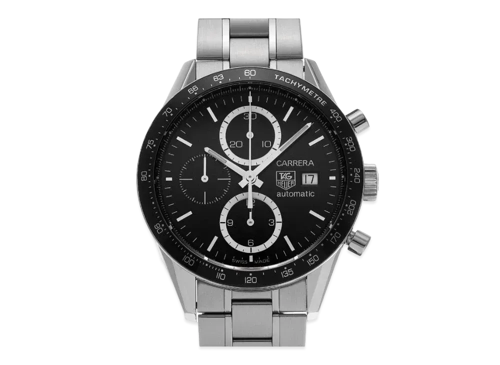 TAG Heuer Carrera Caliber 16 Chronograph "Black/Stainless Steel/Silver"