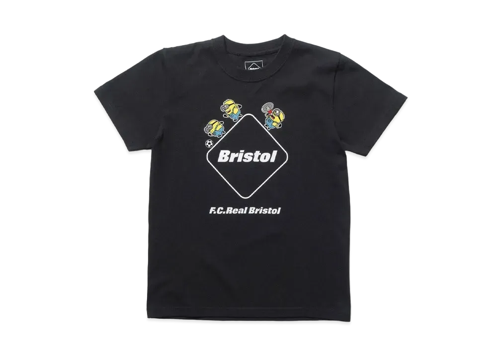 F.C.Real Bristol x Minions Kids Team Emblem T-shirt "Black"