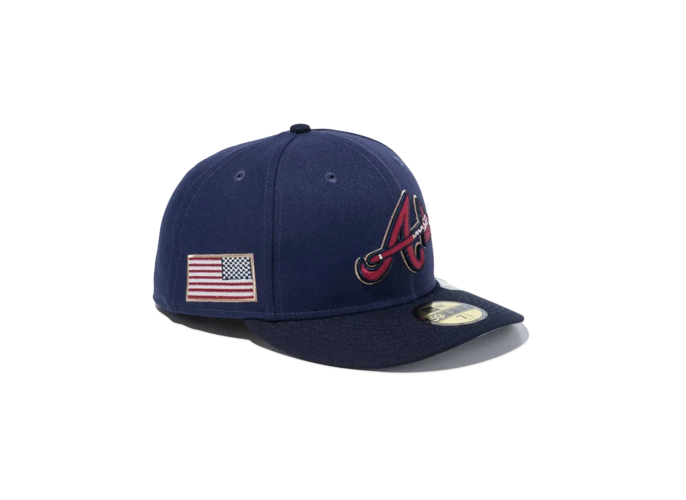 NEW ERA PC 59Fifty Stars & Stripes Atlanta Braves "Light Navy/Navy"
