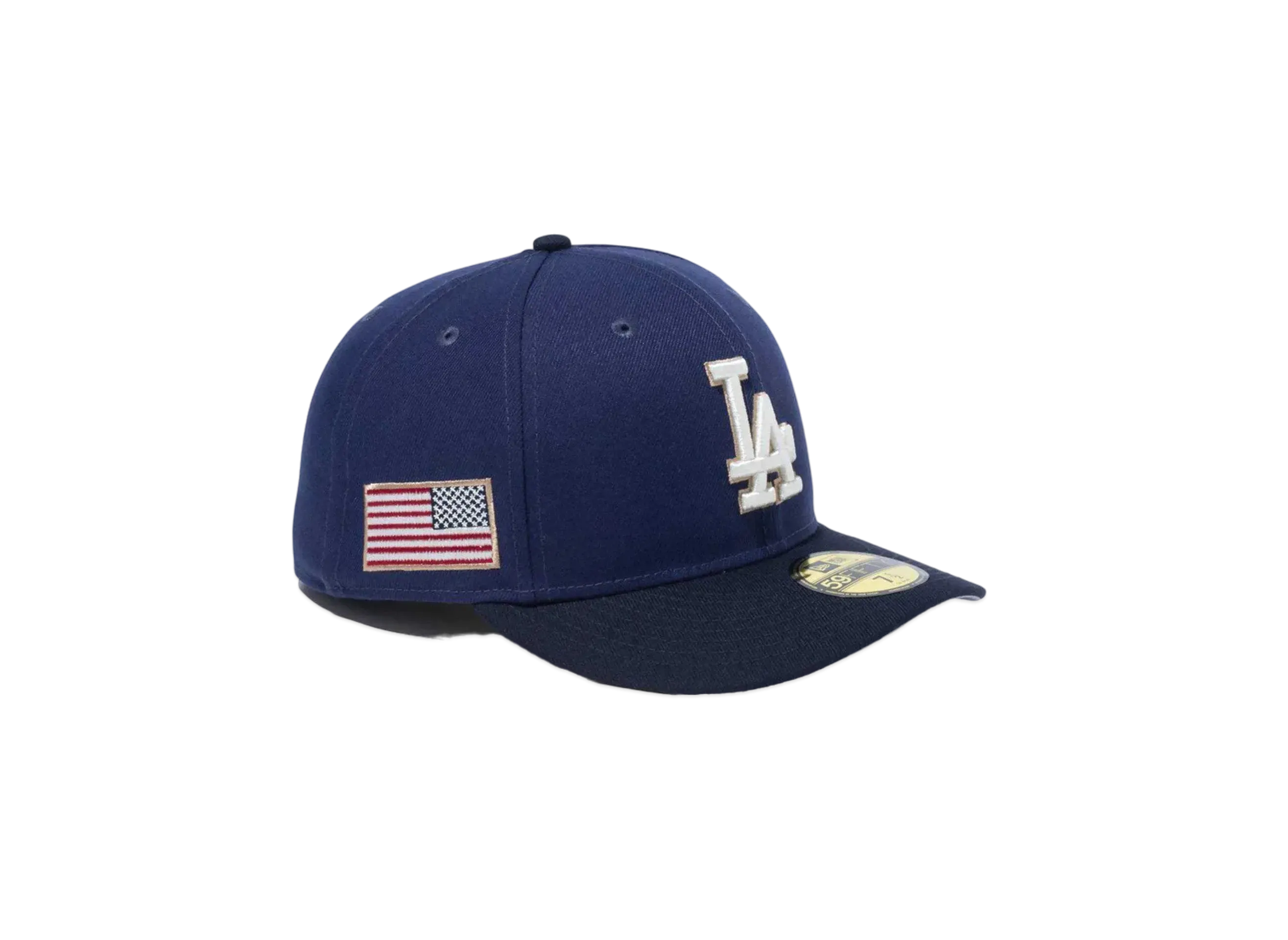 NEW ERA PC 59Fifty Stars & Stripes Los Angeles Dodgers "Light Navy/Navy"