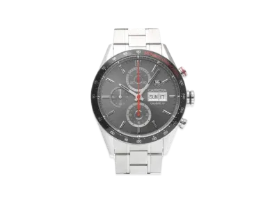 TAG Heuer Carrera Caliber 16 Chronograph Day-Date Monaco Grand Prix "Gray/Stainless Steel/Silver"