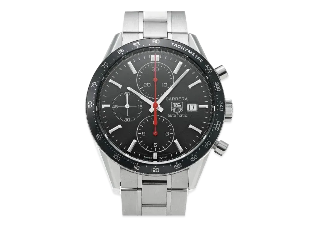 TAG Heuer Carrera Caliber 16 Chronograph "Black/Stainless Steel/Silver"