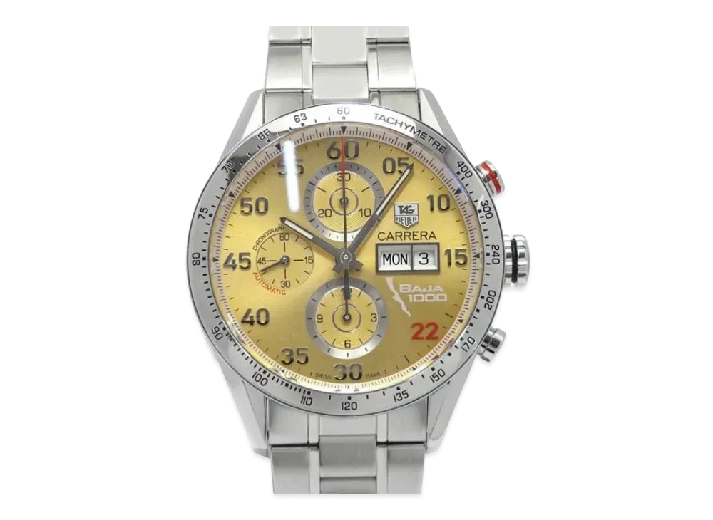 TAG Heuer Carrera Baja California Chronograph Limited "Gold Sand Beige/Stainless Steel/Silver"