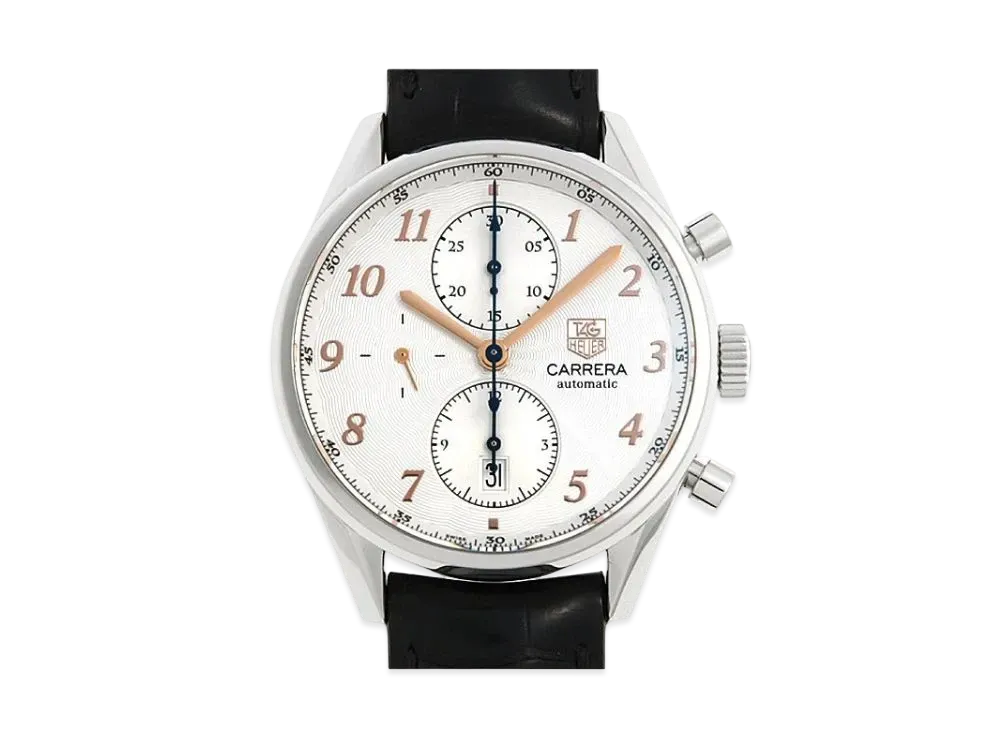 TAG Heuer Carrera Heritage Chronograph "Silver/Stainless Steel/Black"