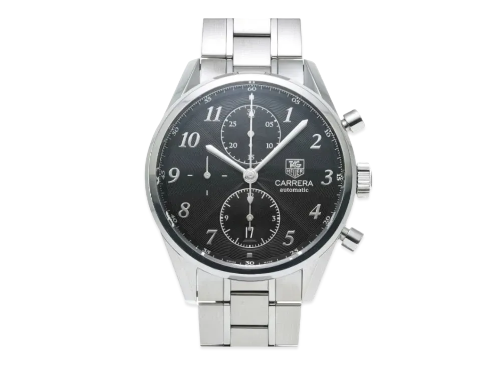 TAG Heuer Carrera Caliber Heuer 01 Chronograph "Black/Stainless Steel/Silver"