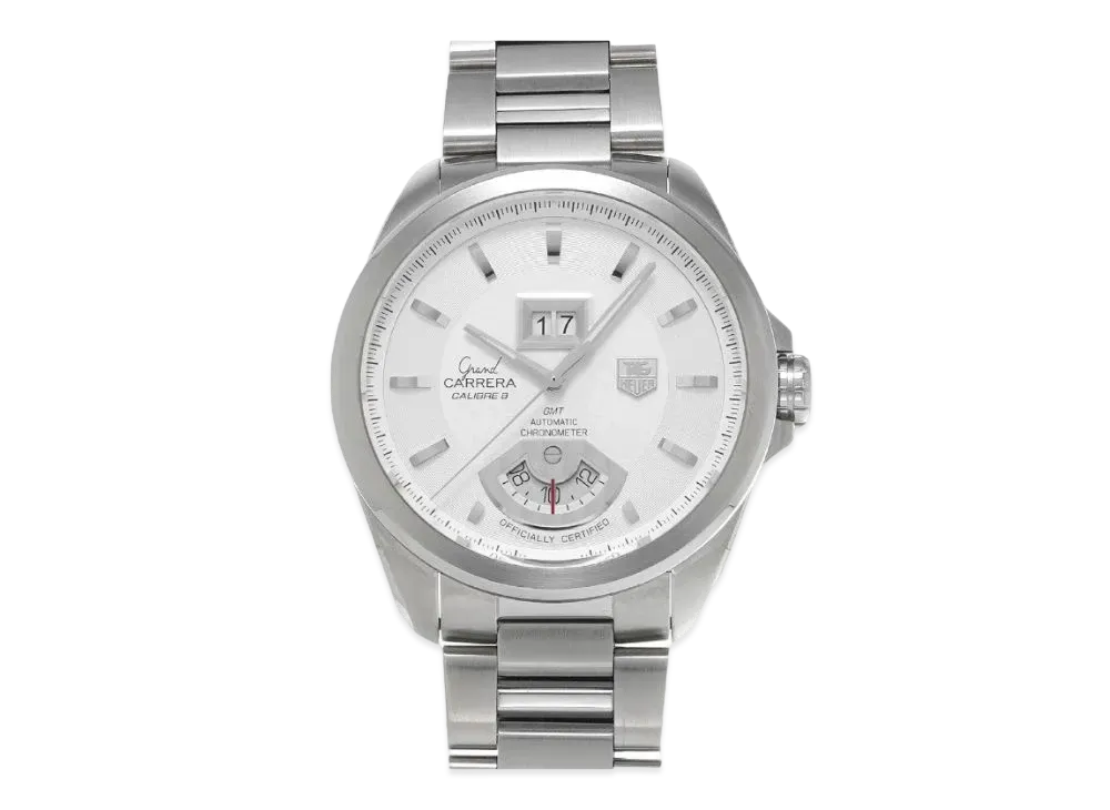 TAG Heuer Grand Carrera GMT Caliber 8 "Silver/Stainless Steel"
