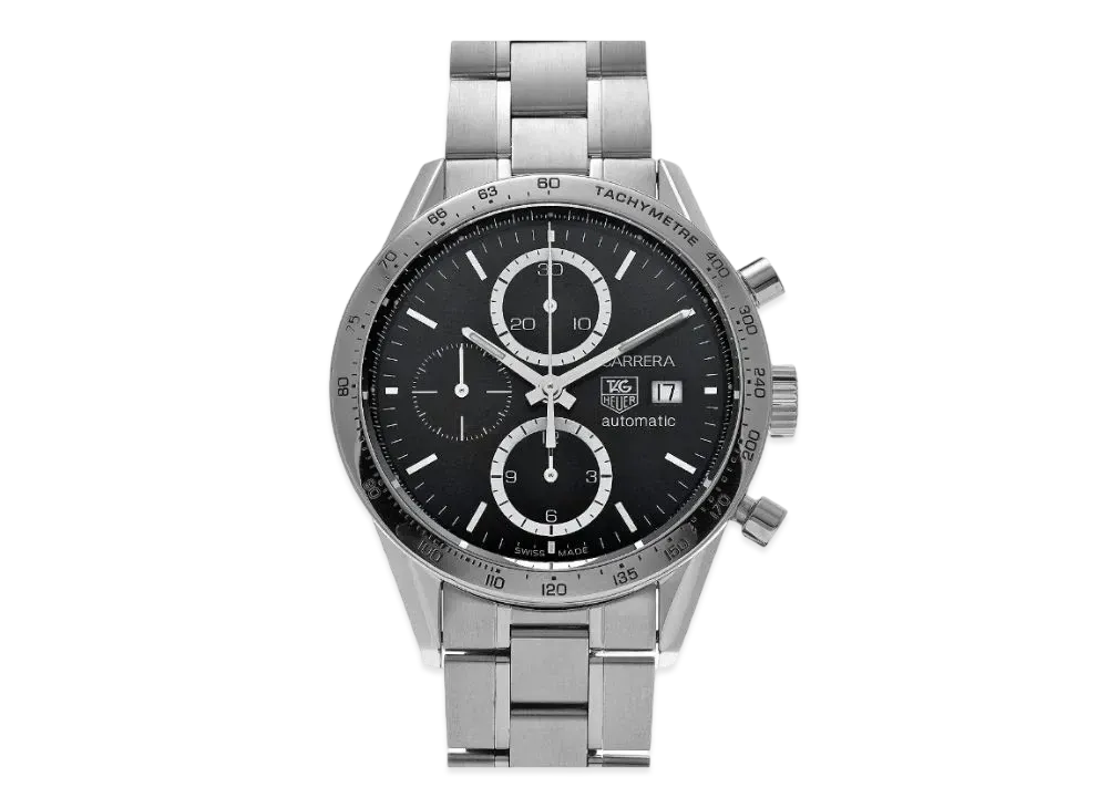 TAG Heuer Carrera Caliber 16 Chronograph "Black/Stainless Steel/Silver"