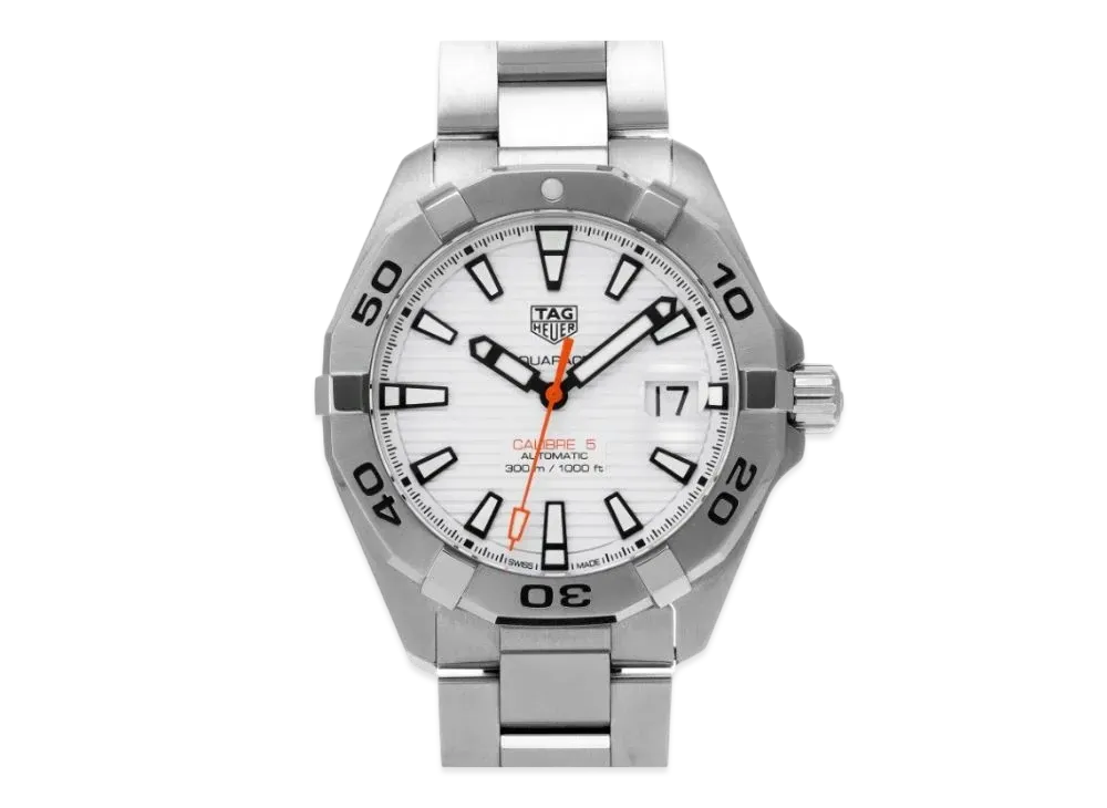 TAG Heuer Aquaracer Caliber 5 "White/Stainless Steel/Silver"