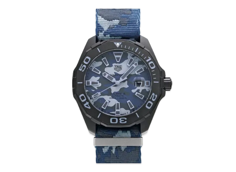 TAG Heuer Aquaracer Caliber 5 Camouflage "Blue/Titanium"