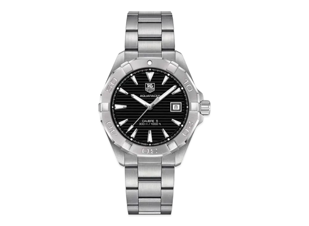 TAG Heuer Aquaracer Caliber 5 "Black/Stainless Steel/Silver"
