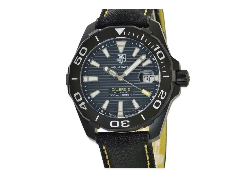 TAG Heuer Aquaracer Caliber 5 Black Version "Black/Stainless Steel"
