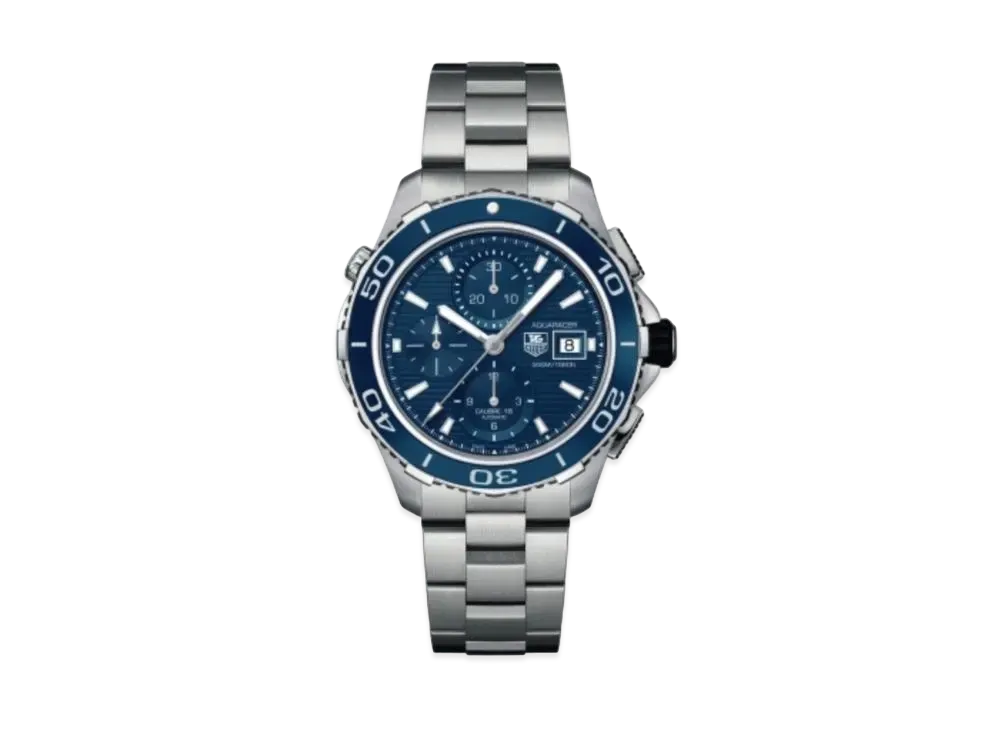 TAG Heuer Aquaracer 500M Chronograph "Blue/Stainless Steel/Silver"