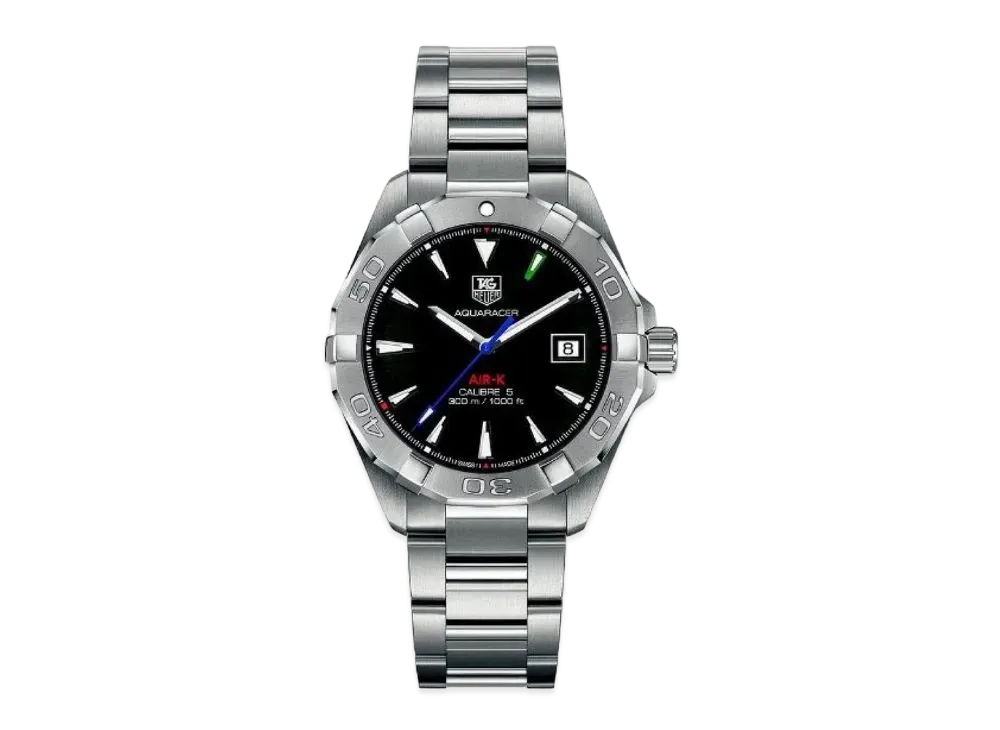 TAG Heuer Aquaracer Caliber 5 Air-K3 "Black/Stainless Steel/Silver"