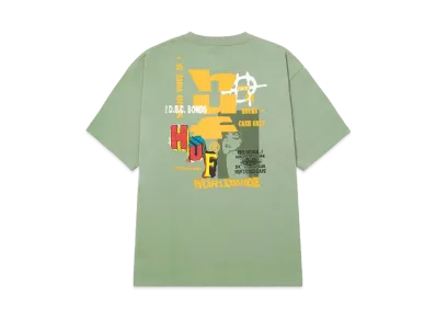 HUF Summer Splash Collection Cut And Paste Tee "Olive"