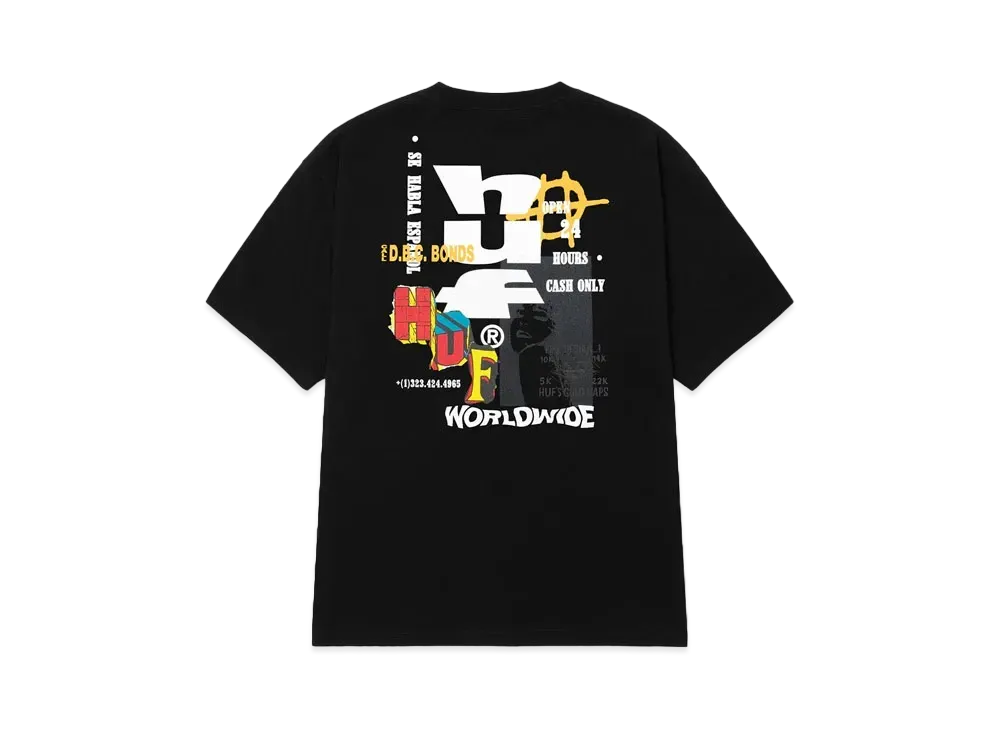 HUF Summer Splash Collection Cut And Paste Tee "Black"